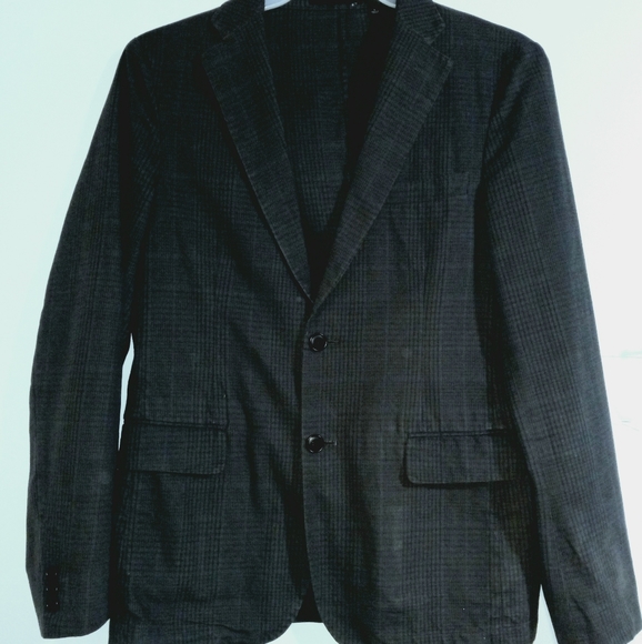 Uniqlo Men's Grey Checkered Casual Blazer /S - Picture 2 of 5